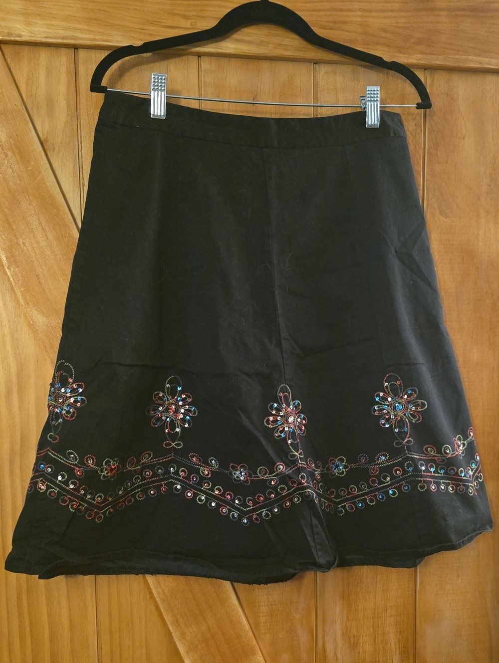Sequined Flower Skirt